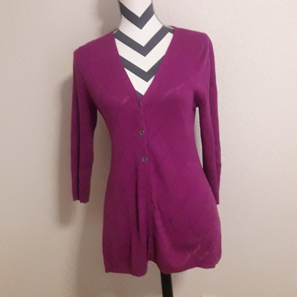 BOGO Croft & Barrow Small Magenta Cardigan Women